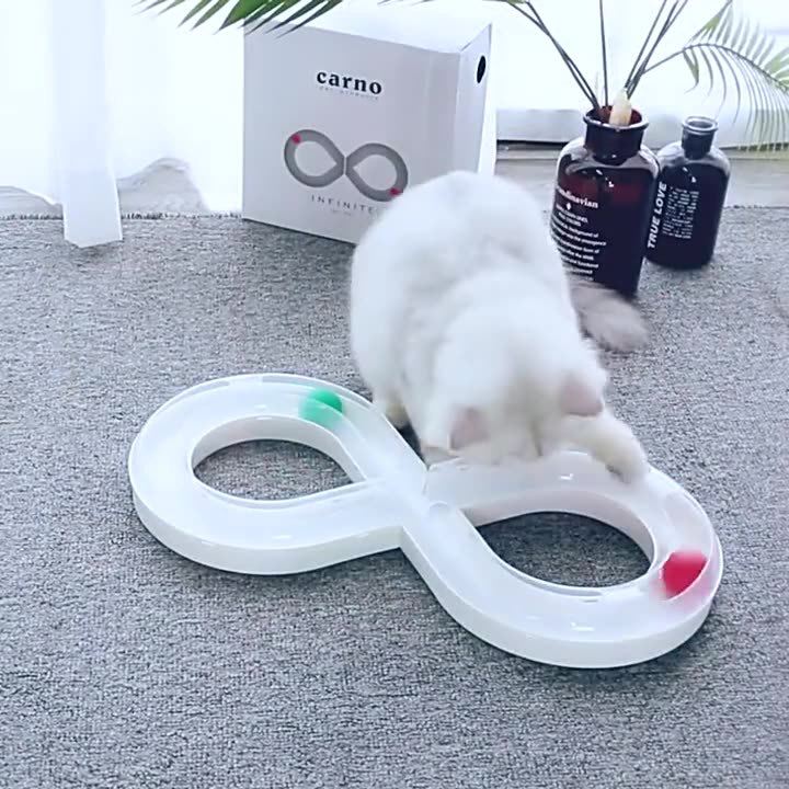 Cat toys, self-entertaining cat carousel, track ball, cat automatic cat playmaker to relieve boredom, little cat pet supplies consignment details Picture