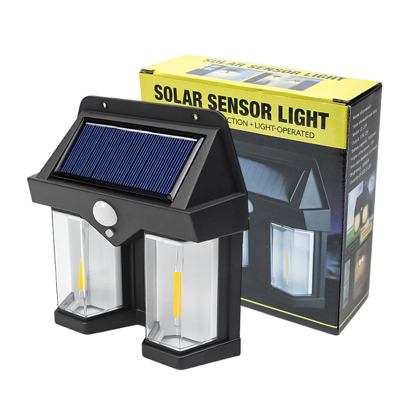 Cross-Border Outdoor Atmosphere Camping Light Led Body Sensing Light Bulb Villa Garden Decoration Solar Tungsten Wire Wall Light Item Picture