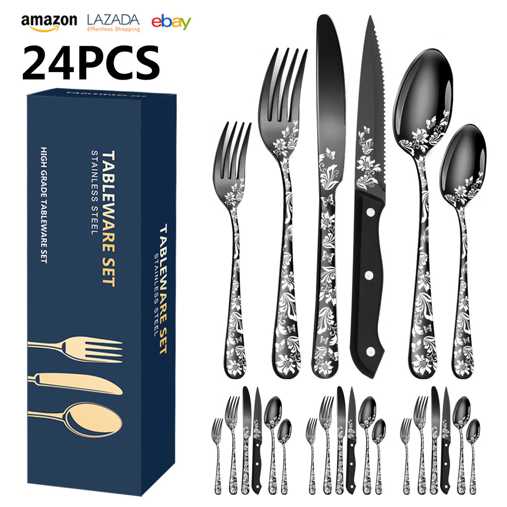 Stainless-steel tableware set