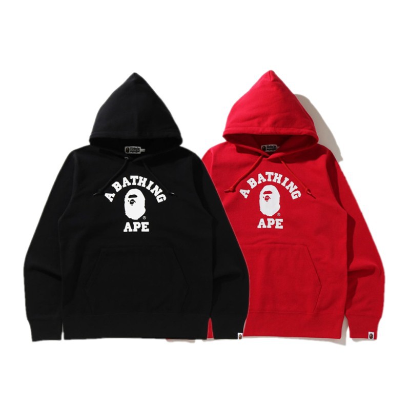 BAPE Classic Ape Head letter printed pattern fleece pullover hoodie hoodie