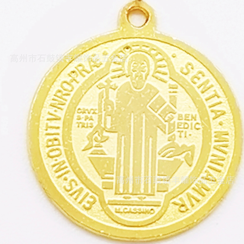 跨境热卖8mm不锈钢串珠加十字架弯牌手链圆珠手链diy弹力绳手链详情48