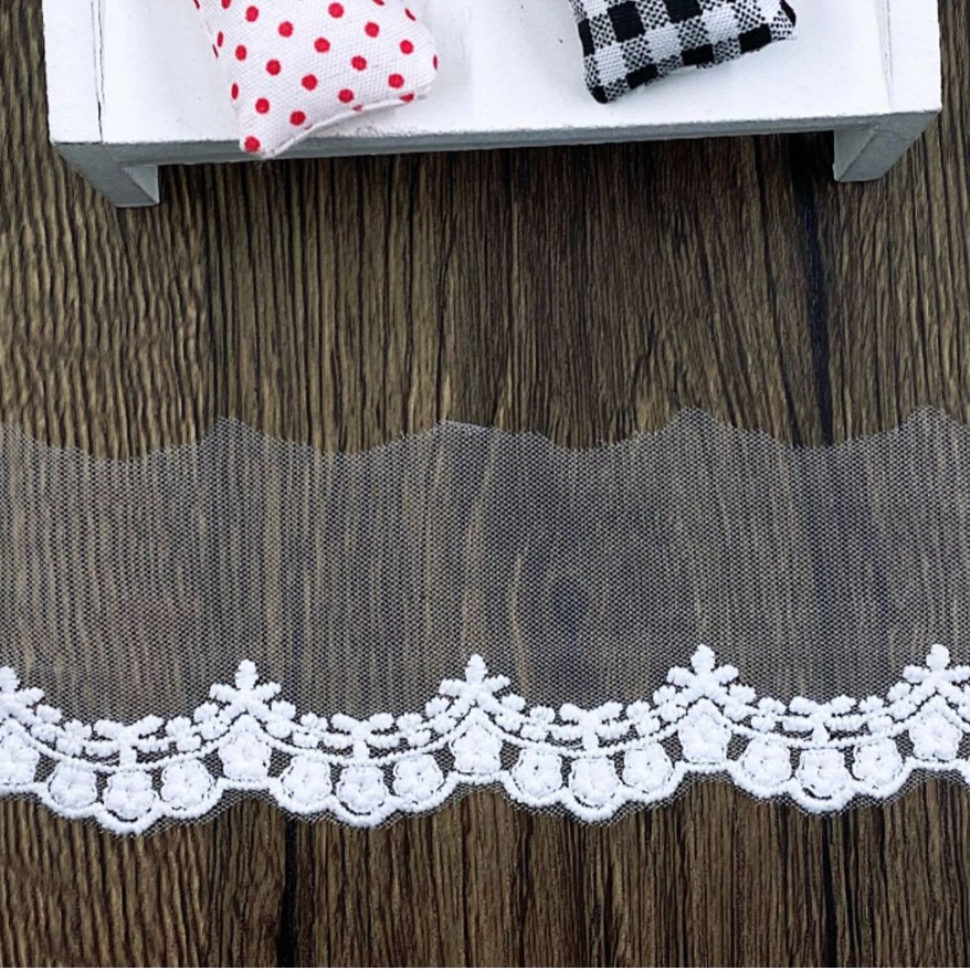 Fashionable clothing, wedding dresses, lace skirts, decorative fabrics, versatile, exquisite, handcrafted DIY lace, water-soluble accessories details Picture