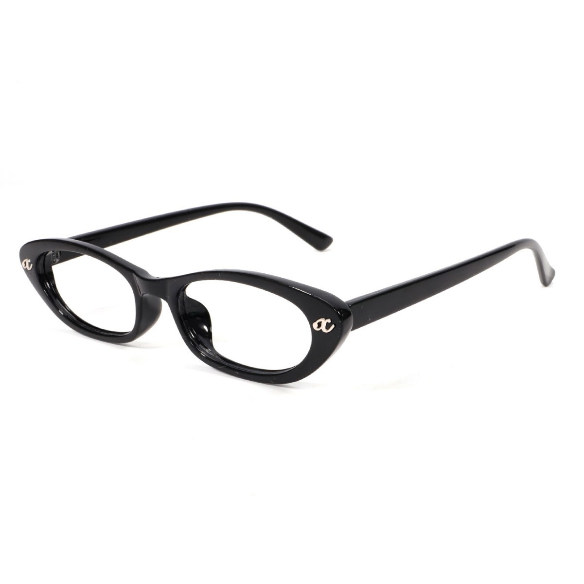 Retro and fashionable TR triangular slender cat-eye glasses for high myopia, new in 2025 Item Picture