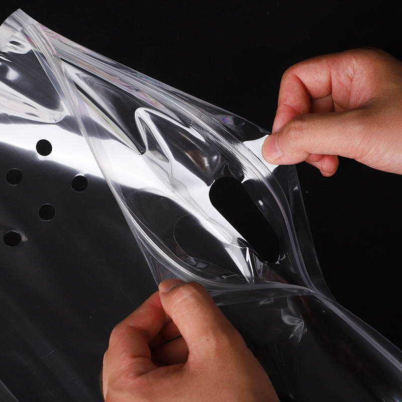 Wholesale fresh fruit packaging bags, perforated breathable fruit preservation self-sealing bags, fresh fruit and vegetable packaging handbags Specification image