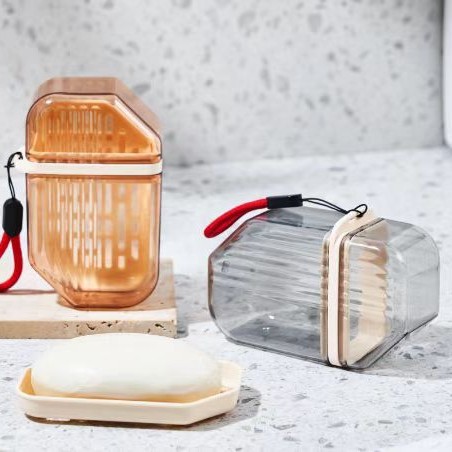 Draining fertilizer mini soap box, travel soap box, new soap box, portable lid transparent soap box details Picture