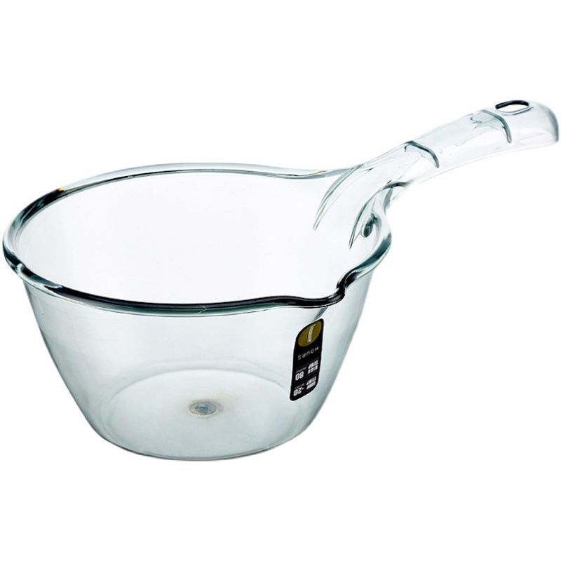 Transparent Unbreakable Water Spoon Thickened Plastic Water Spoon Bath Ladle Water Float 舀子 Long Handle Creative Drifting Water Spoon Item Picture