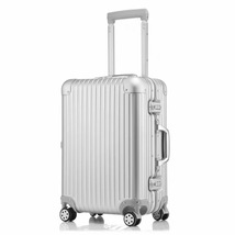 全铝镁铝合金登机箱男女拉杆箱包全金属万向轮行李箱旅行箱