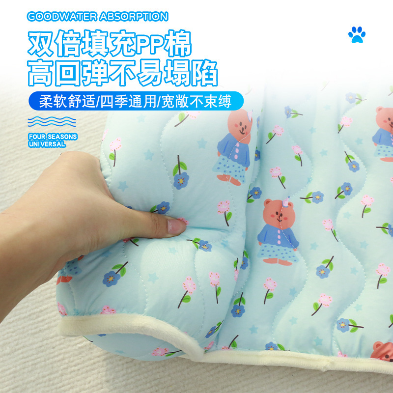 Almohadilla de respaldo de seda de hielo para perros sensación de frío transpirable pet pad protector de cuello de gato seda de hielo para enfriar la sensación de frío cojín para gatos y perros universal Application Scenario
