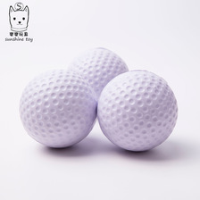 工厂直销63mm海绵白色高尔夫软球GOLF室内儿童减压力pu球跨境热卖