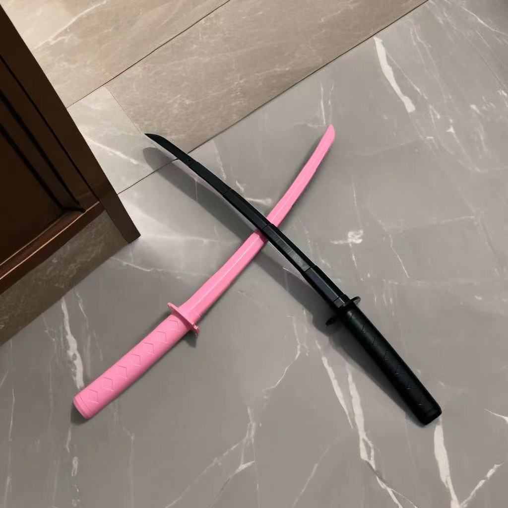 Cross-Border Gravity Telescopic Spiral Sword Radish Knife Telescopic Knife Toy Samurai Telescopic Decompression Rotating Trend Toy details Picture