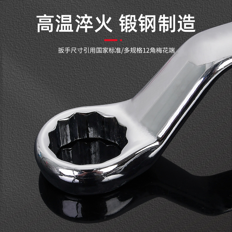 Double-ended box wrench, auto repair tool, manual mirror lens wrench, multi-functional box wrench Specification image
