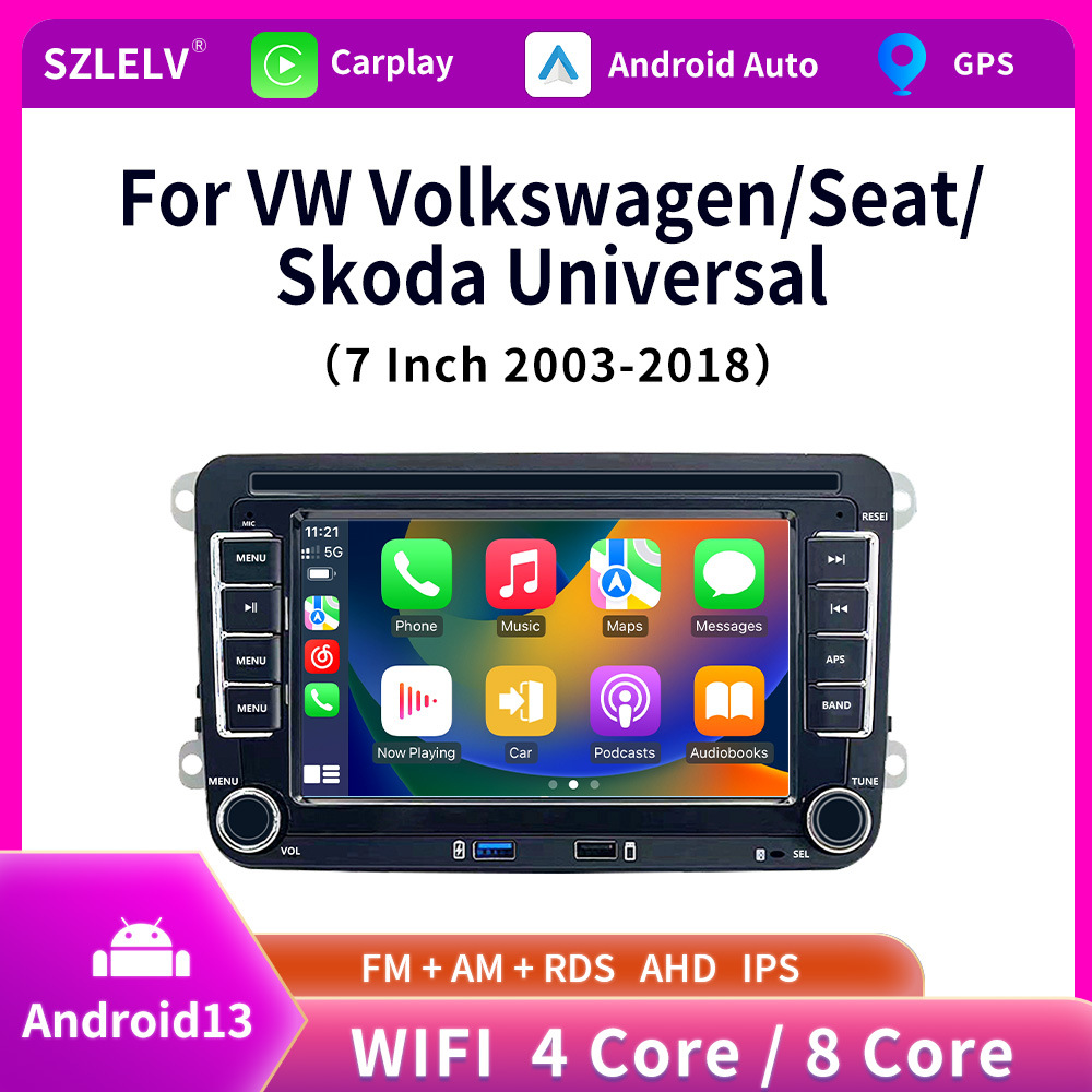 适用大众车斯柯达捷达帕萨特CC途观锐中控大屏导航倒车影像一体机