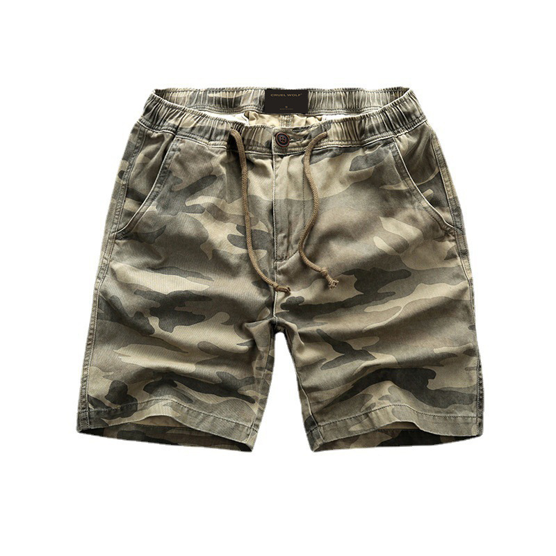 New camouflage workwear shorts for men, loose men's casual pants, capri pants for summer men's cross-border wear Item Picture