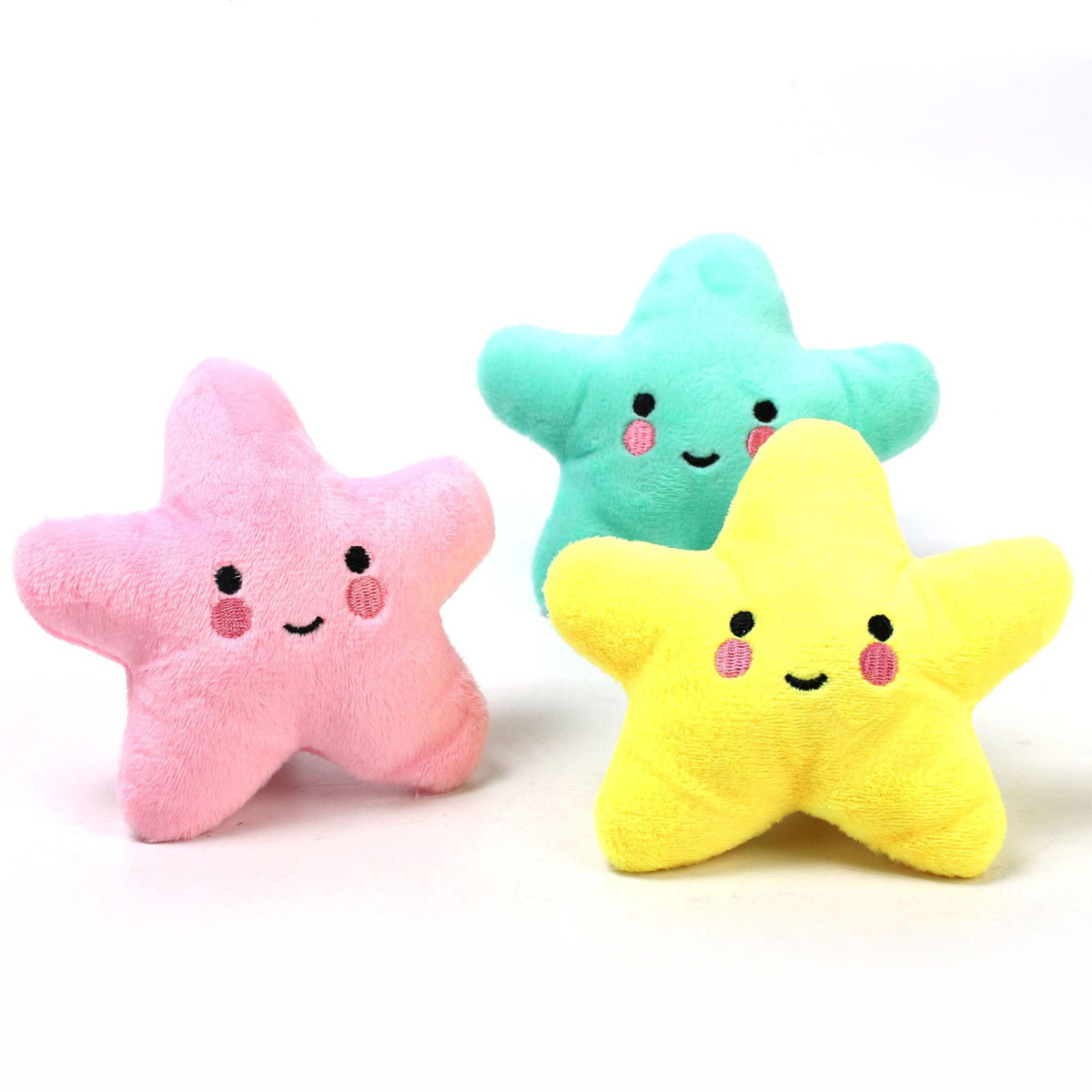 Cross-border pet plush toys, five-pointed star tear-resistant toys, BB call dog toys to relieve boredom and play with cats and dogs