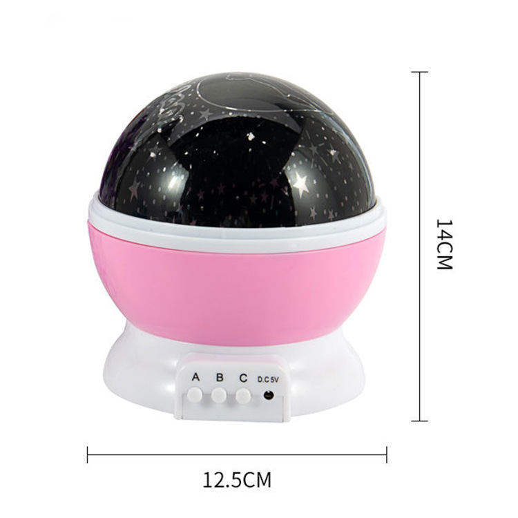 Fantasy Rotating Star Projection Light Christmas Gift Nightlight Festive Atmosphere Light Star Moon Creative Gift Item Picture