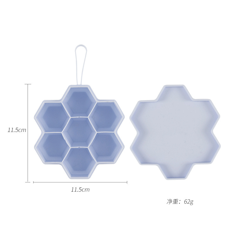 New 7-hole honeycomb ice cube tray Specification image