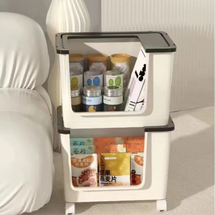 New schoolbag and textbook storage rack, desk under pulley trolley, office and bedroom desktop organization wonder, storage box Specification image