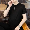The new Spring/Summer 2024 Korean-style short-sleeved T-shirts for men are fashionable and versatile. The dry ice silk short-sleeved trendy men's wear trend Specification image