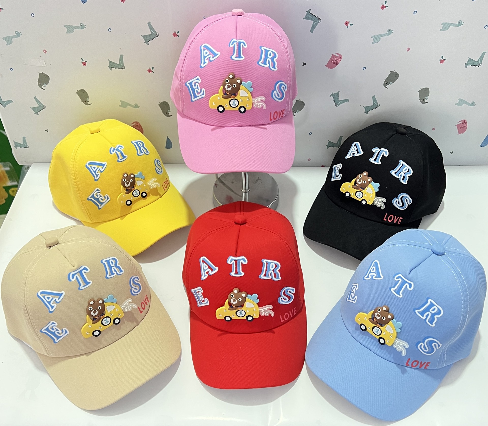 Children's Duck Cap Children's Baseball Cap Children's Cap Baby Cartoon Baseball Boys And Girls Caps Spring And Autumn Book Wholesale Leisure Letter Embroidery Outdoor Duck Tongue Visor Specification drawing