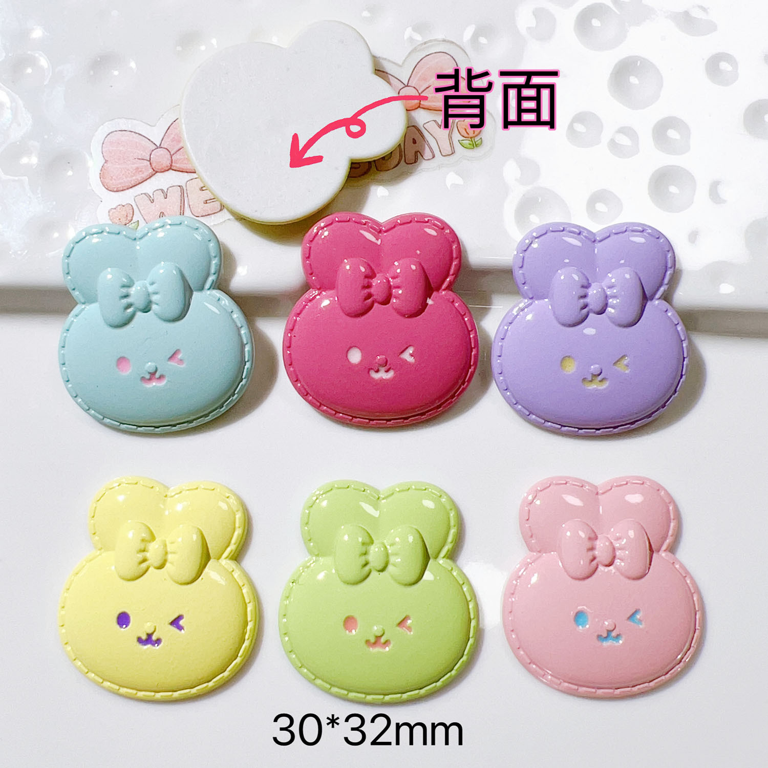 树脂饰品配件批发diy配件手工材料鞋扣帽子奶油胶贴片帽子狗详情6