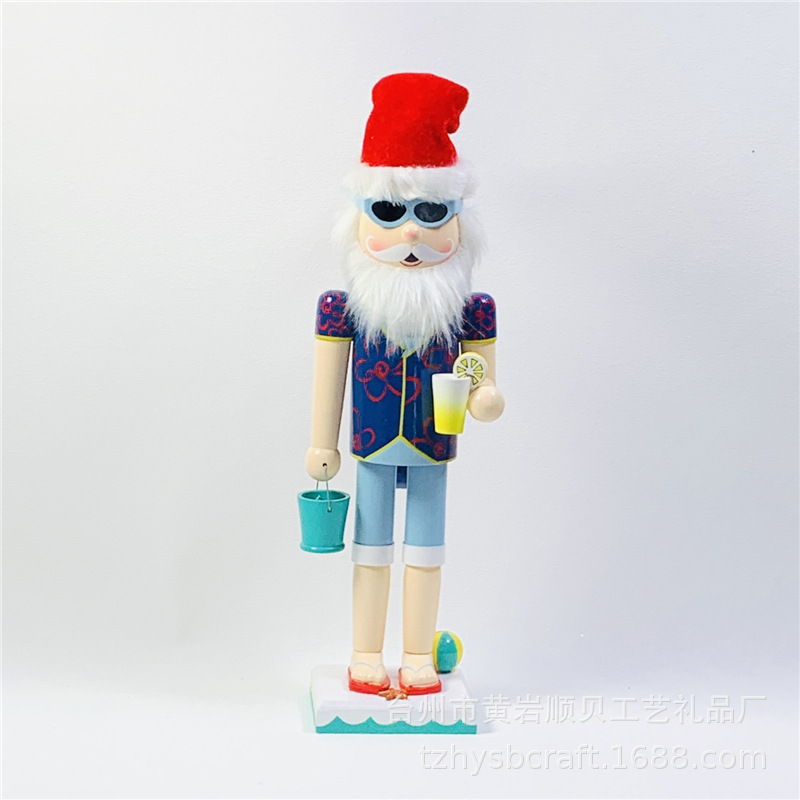 Shun Bei Sb58514 New 38Cm Crafts Santa Claus Nutcracker Puppet Soldier Tabletop Decoration Item Picture