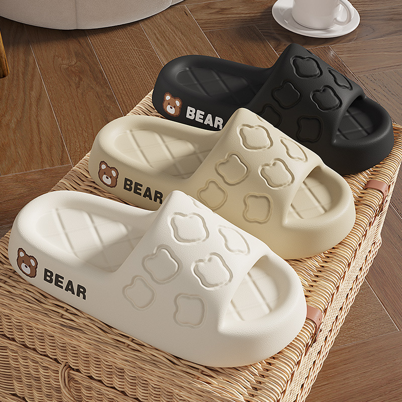 Step on the shit feeling at home thick hundred Han slippers to wear bottom slippers male fashion home casual bottom female version soft tide wholesale Specification drawing