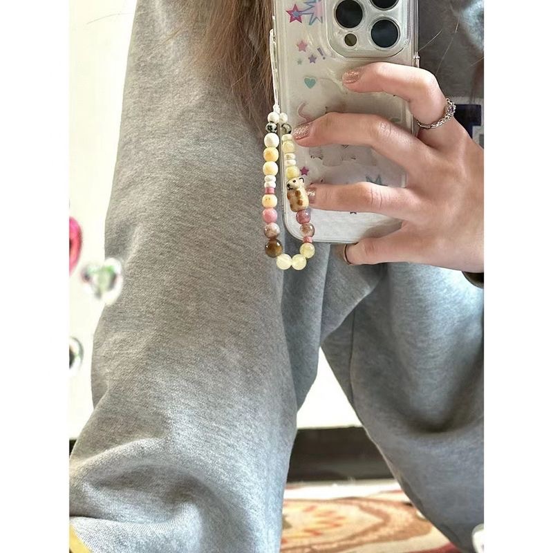 可爱小狗原创手作手机链条ccd挂饰高级感相机防丢绳手机壳挂绳