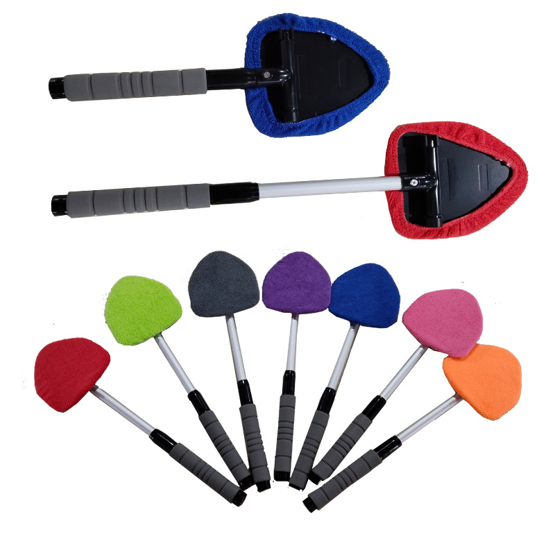 Car windshield spray bottle, glass defogging brush, cleaning brush, retractable window brush, microfiber window scraper, car wash products Item Picture