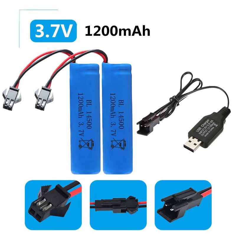 3.7V Lithium Battery 14500 Children's Remote Control Toy Car Bubble Machine Gun 18650 Battery Rechargeable Large Capacity Application Scenario