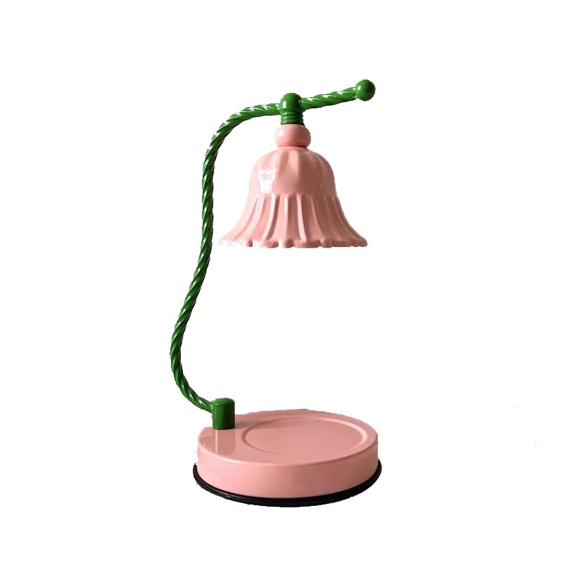 Melting Wax Lamp Lily Of The Valley Aroma Candle Melting Candle Light Can Be Dimmed Ins Girl Pink Retro Atmosphere Lamp Net Red Item Picture