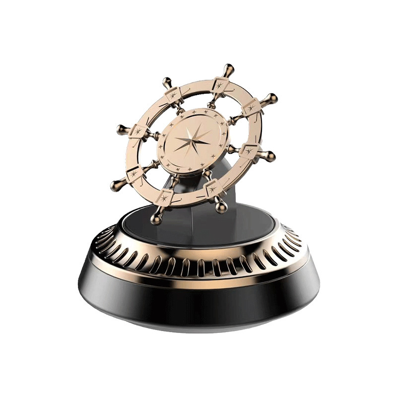 Solar car aroma diffuser 2024 New Model Perfume for car interior use long-lasting light fragrance Helmsman Rotating ornament Application Scenario
