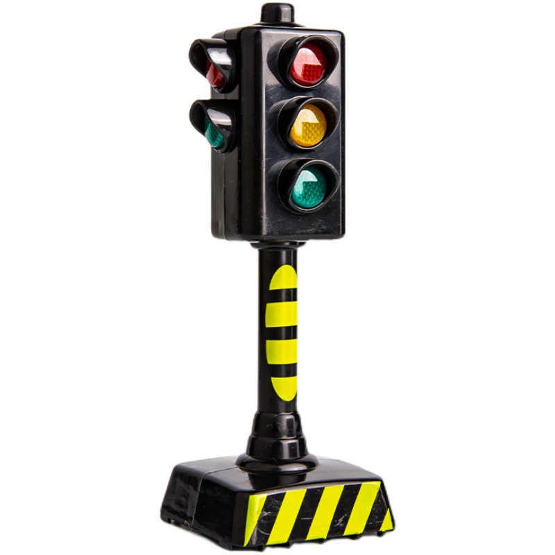 Simulation traffic light toy, real-person voice broadcast traffic signal light, little boy early education sound and light toy ornament Item Picture