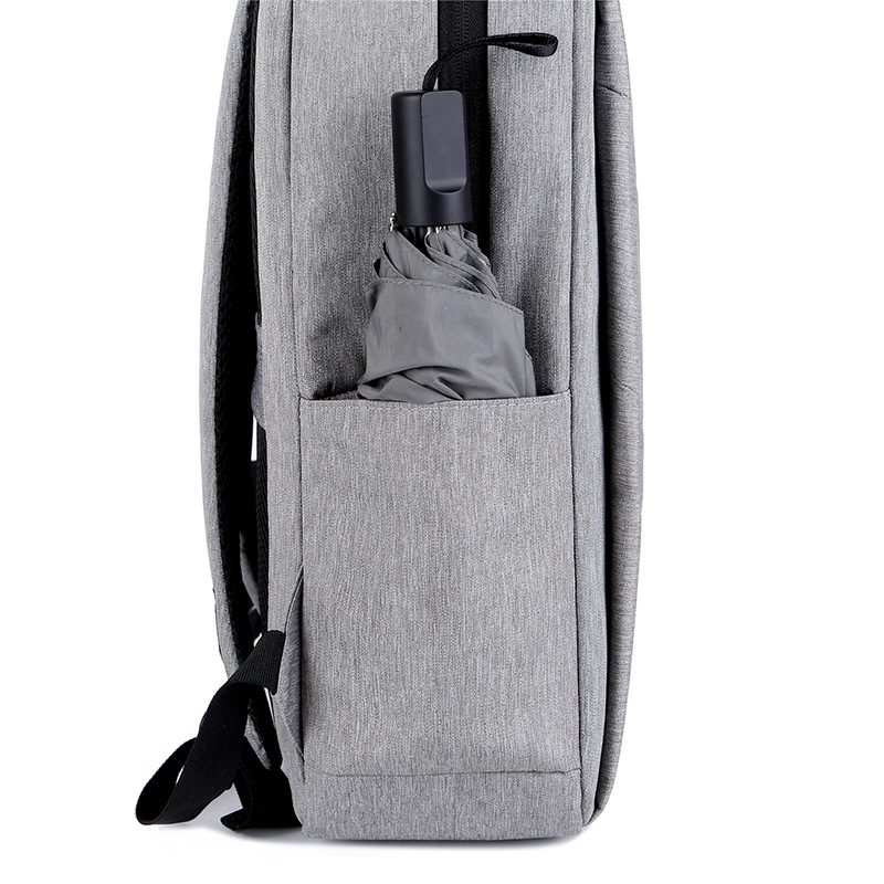 New cross-border in-stock backpack for men, a business and casual computer bag that can be printed with logos, a simple and large-capacity travel backpack Specification image