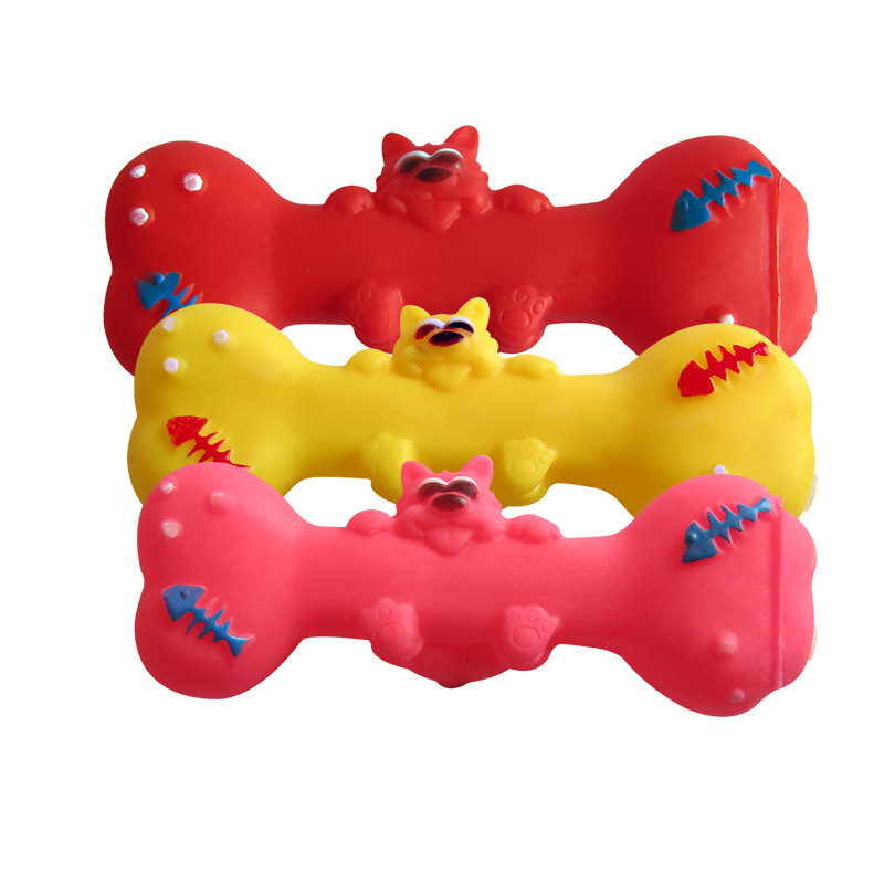 Pet cat toys, dog educational toys, vocal cat pet supplies, rubber teeth grinding and teeth cleaning training