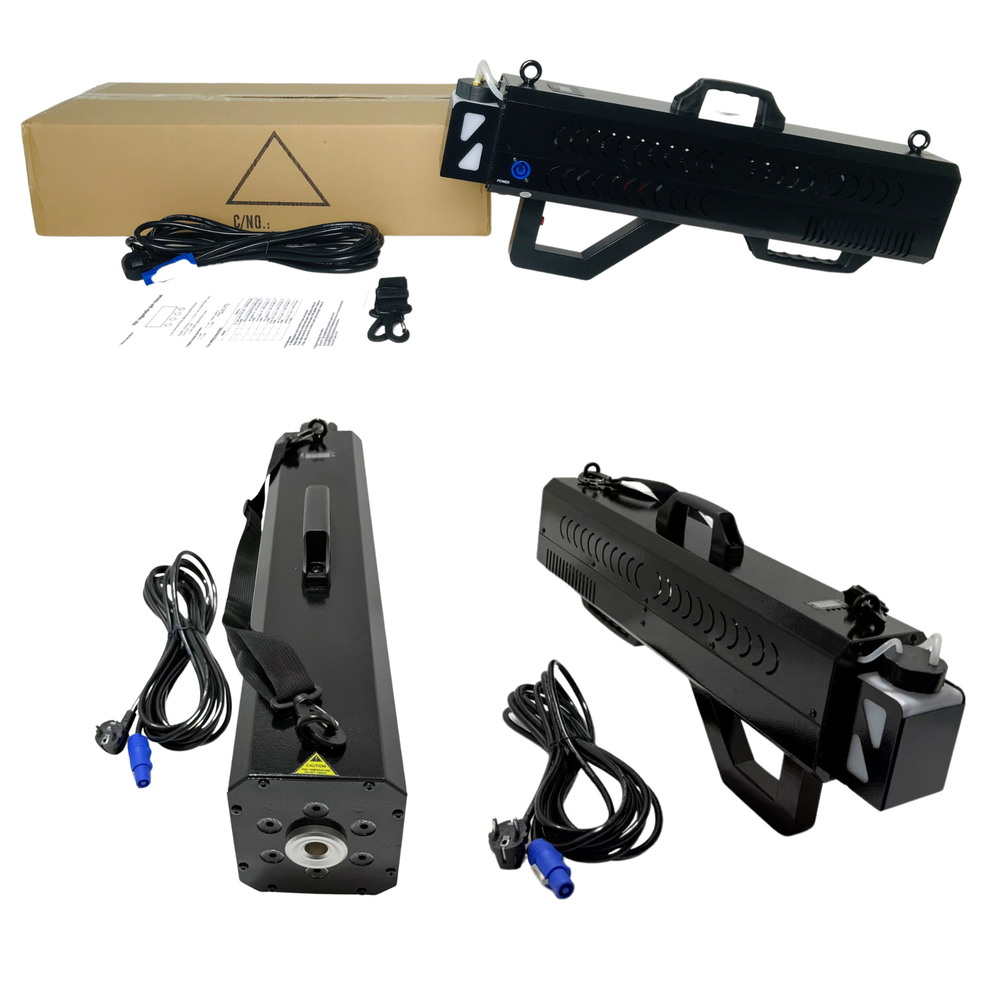 Cross-Border Stage Dj Holds A Smoke Gun With Led Lights, Atmosphere Props, Theater, Nightclub, Wedding Special Effects Smoke Spray Gun Application Scenario