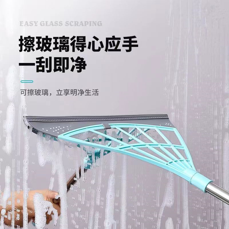 Magic Broom Wholesale Household Sweeping Broom Bathroom Hair Sweeper Magic Sweep Floor Scraper Silicone Wiper Specification drawing