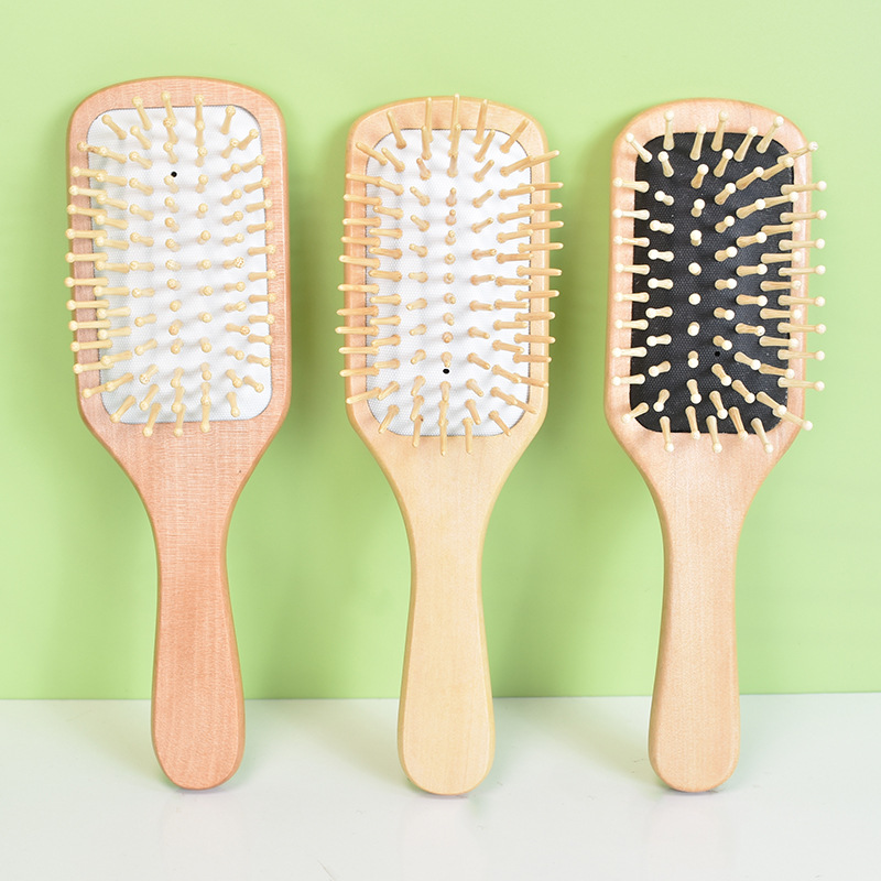 Factory Direct Lotus Air Cushion Comb Health Comb Hairdressing Massage Comb Air Bag Comb Wood Comb Massage Scalp details Picture
