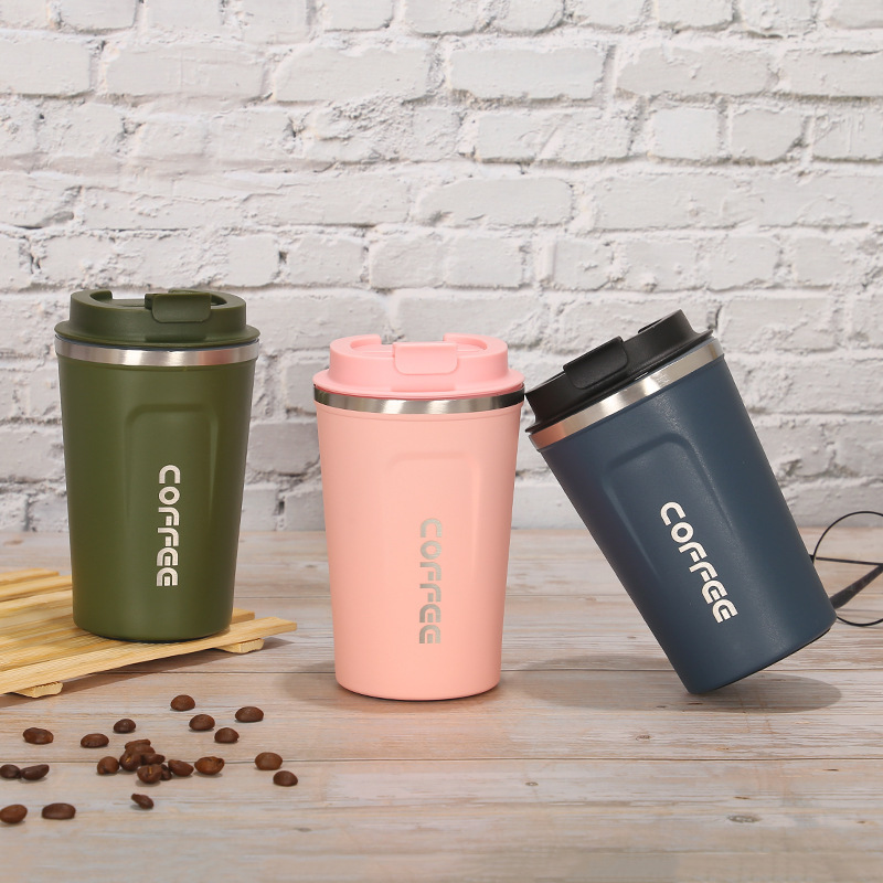 高颜值时尚不锈钢咖啡杯办公室随行保温杯商务活动礼品水杯批发