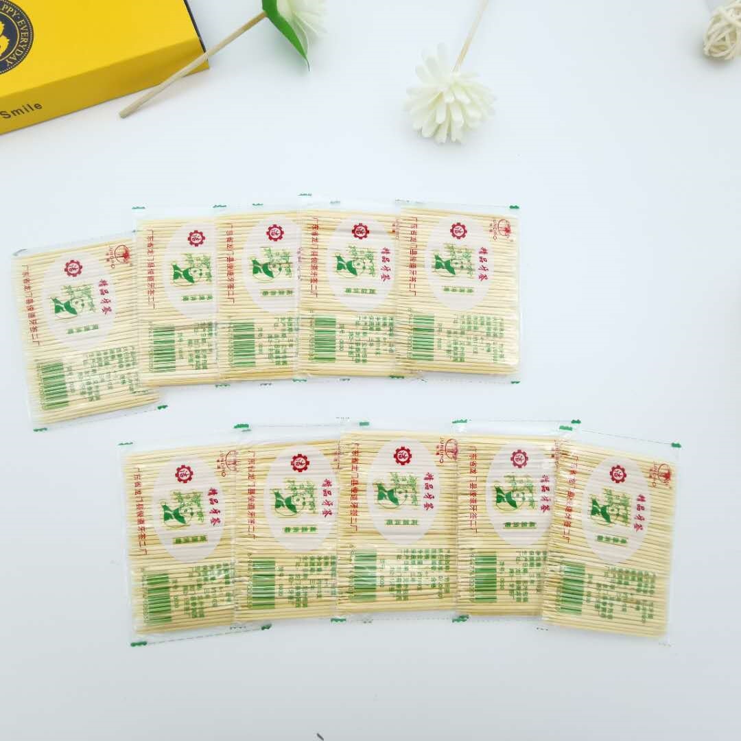 Bamboo Toothpick Natural Bamboo Toothpick Disposable Double Head Catering Wholesale Bamboo Fruit Pick Thick Fine Pick Thick Single Head Application Scenario