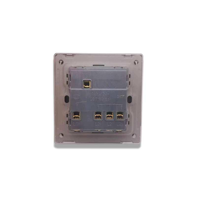 Factory Direct Cross-Border Foreign Trade European Regulation 86 Bedroom Kitchen Simple Grey Mirror Three Open Wall Switch Panel Application Scenario
