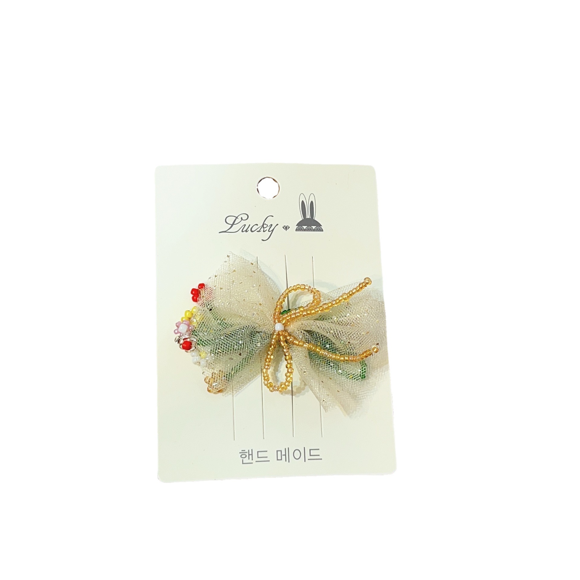 Lt1077 Handbeaded Flower Hairpin Item Picture
