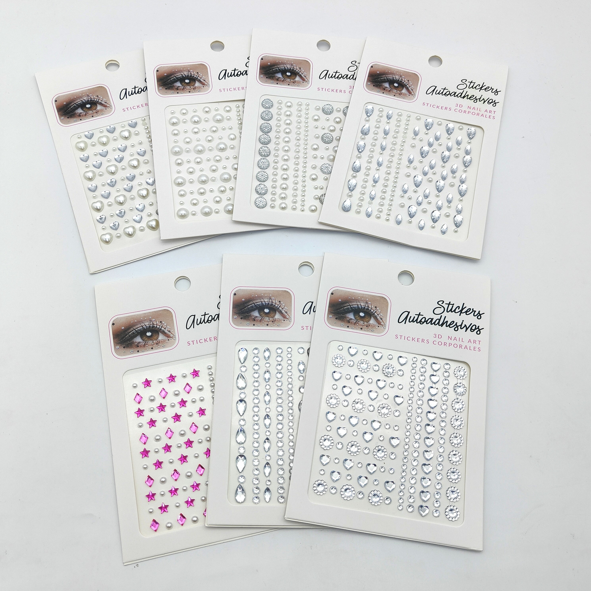 Eye patches, hair patches, head patches, diamond patches, head makeup accessories, makeup, face, pearl makeup, face patches, diamond corners of the eyes, water diamonds between the eyebrows