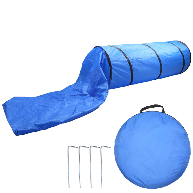 Factory direct sales of cat and dog training, tunnel sensory integration training, crawling tunnel drilling tube, foldable dog training equipment Item Picture