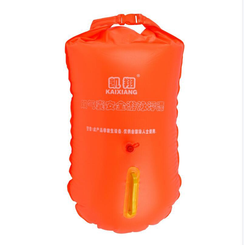 工厂批发水上安全保护PVC充气囊把手大装衣跟屁虫桔色游泳辅助袋
