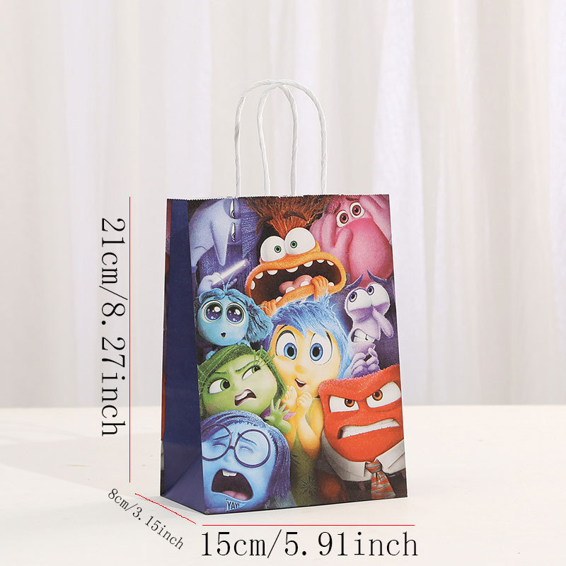 Party candy gift bags, kraft paper bags, wholesale shopping bags, Brain Team tote bags Item Picture