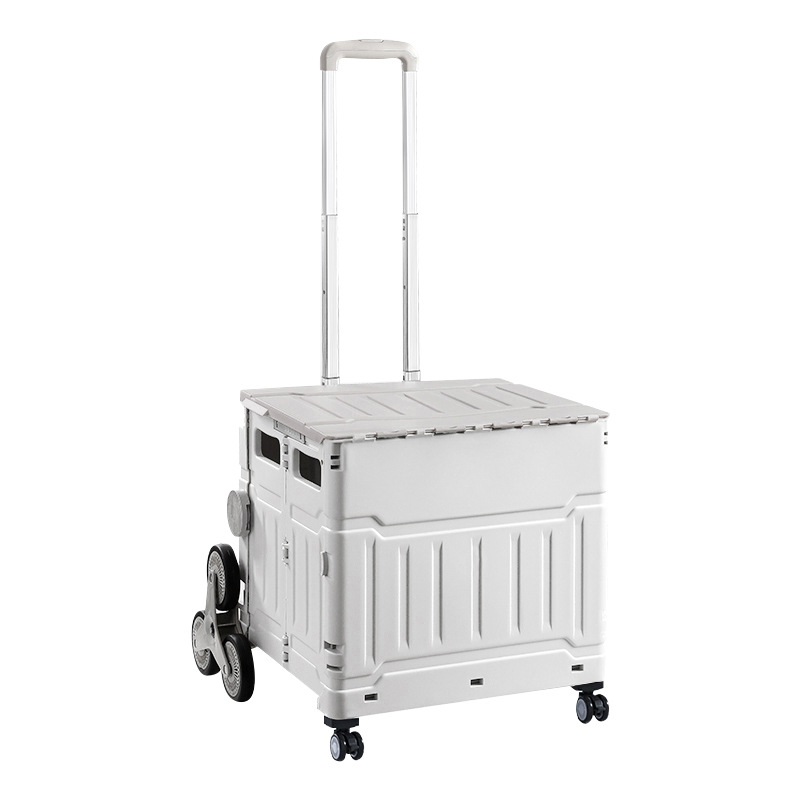 户外露营折叠买菜车家用便携快递小推车摆地摊拉货拖车折叠购物车详情图5