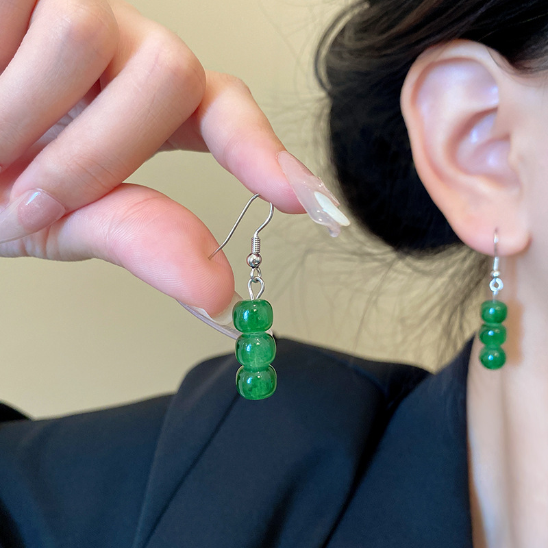 New Chinese-style peace pendant earrings, women's retro charm, high-end feel, long earrings, bestsellers, personalized and versatile earrings details Picture