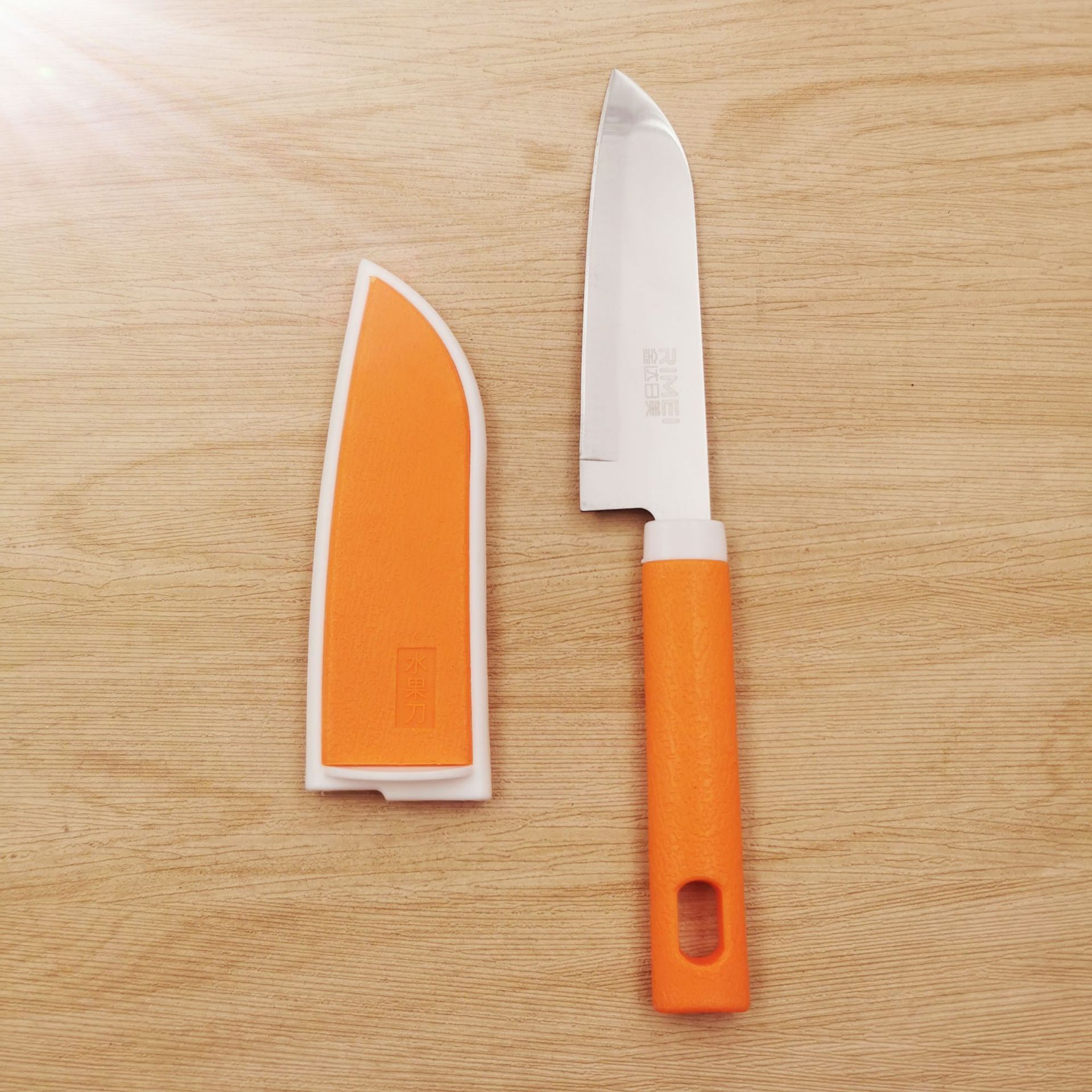 水果刀 合金水果刀削皮刀削果器带保护套果刀削皮刀