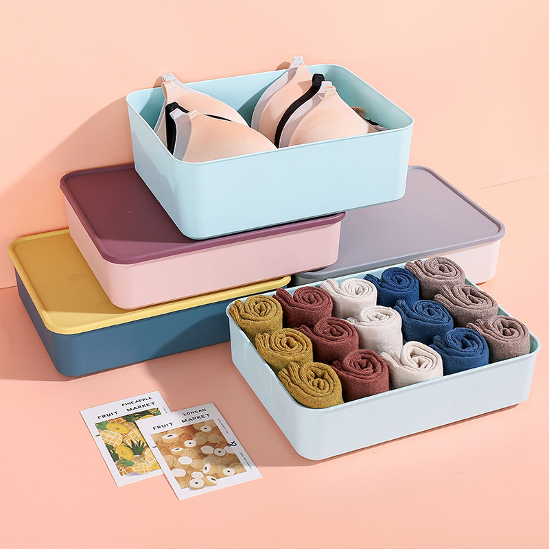 Underwear storage box, multi-functional miscellaneous items, underwear storage cabinet, essential storage box for student dormitories, cosmetic box 0750 Specification image