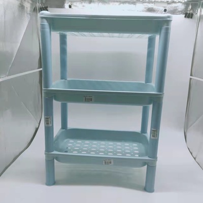 三层组合化妆品护肤收纳架浴室整理桌面杂物架办公台面置物架塑料
